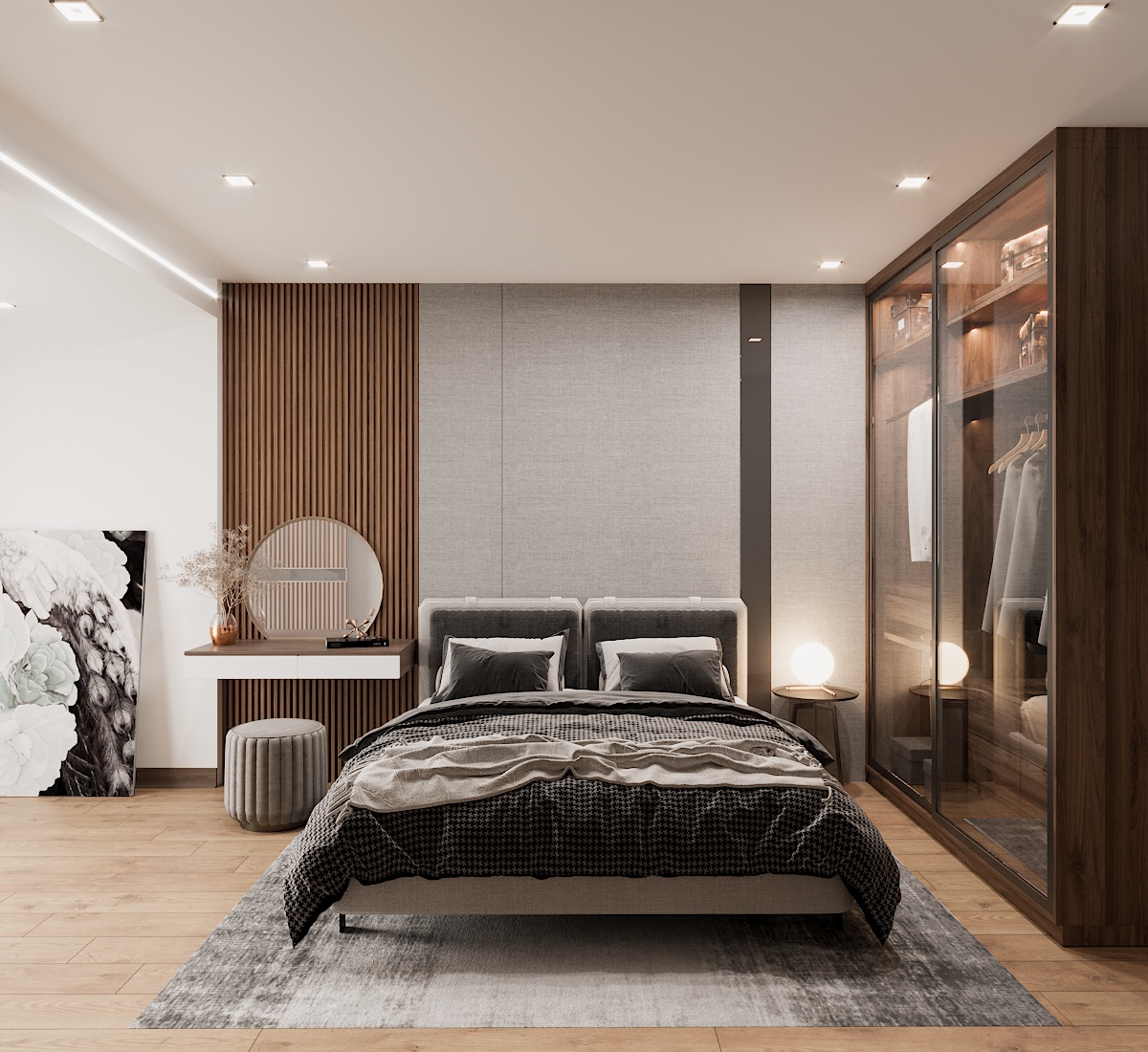 15 mẫu thiết kế nội thất phòng ngủ chung cư quyến rũ, hấp dẫn