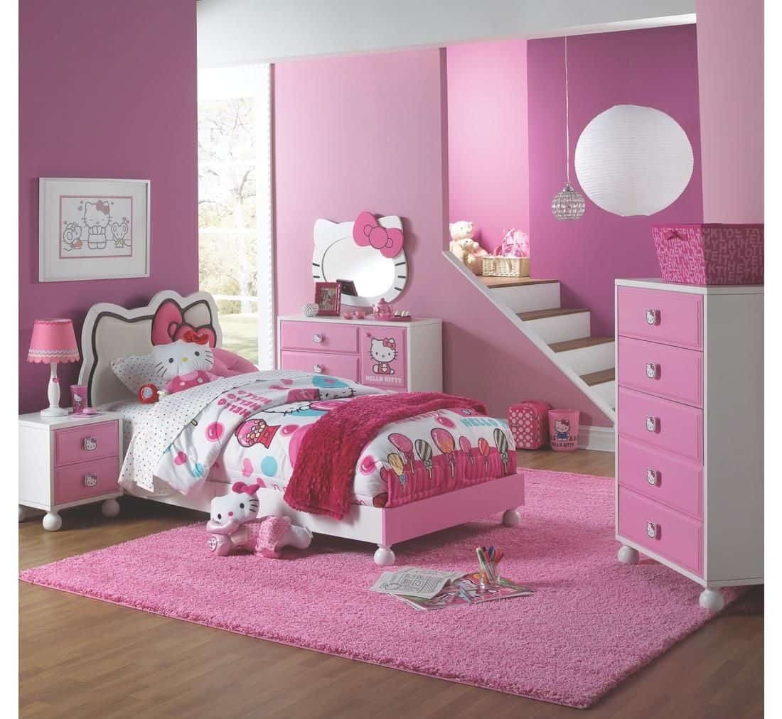 Top 30 phòng ngủ Hello Kitty đẹp nhất dành cho các bé gái