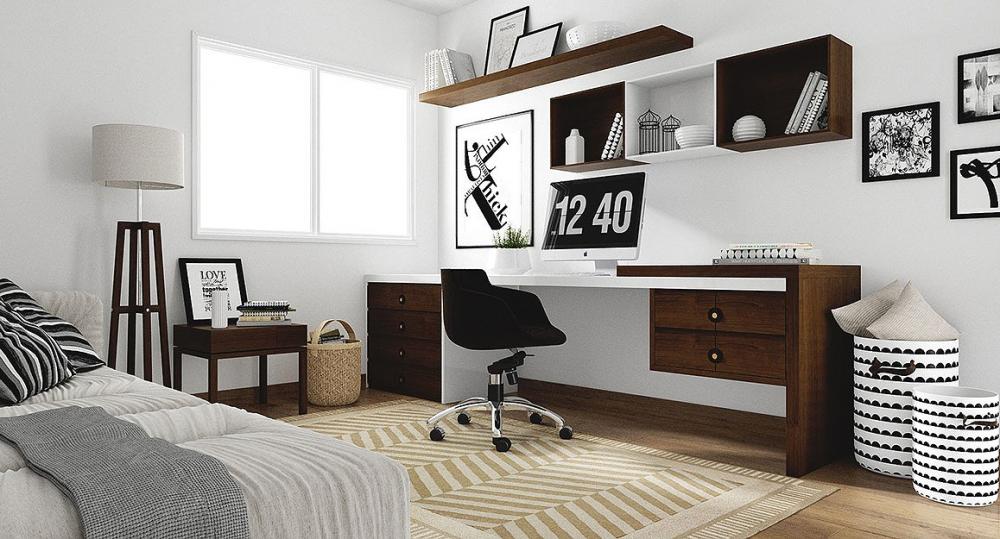 Thiết kế phòng ngủ kết hợp phòng làm việc có nên không?