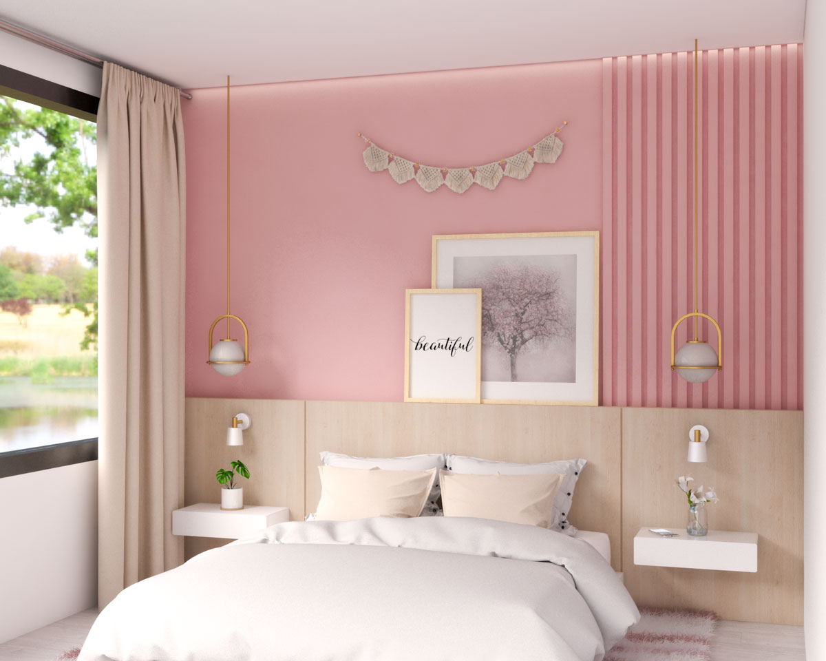Mẫu phòng ngủ màu hồng đẹp như cổ tích cho bé gái - DiaOcOnline