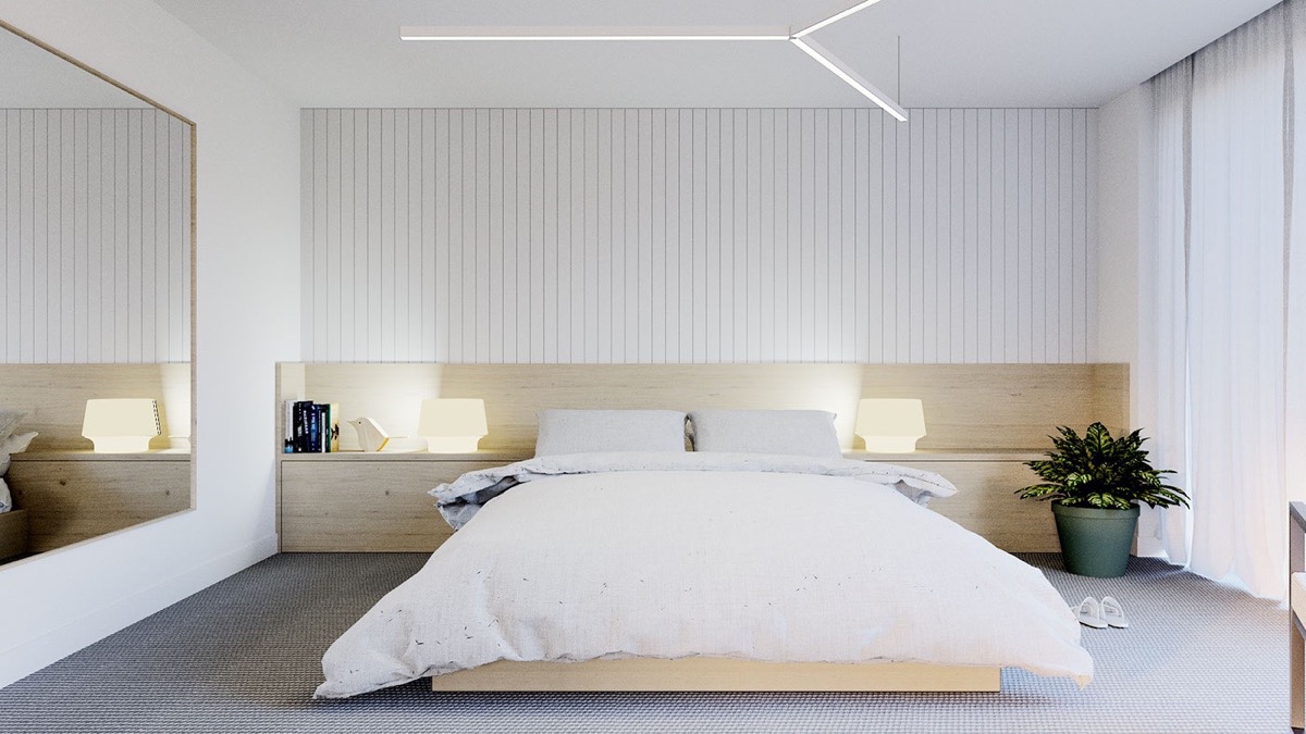 18 Mẫu phòng ngủ màu trắng đẹp mê mẩn đa dạng phong cách