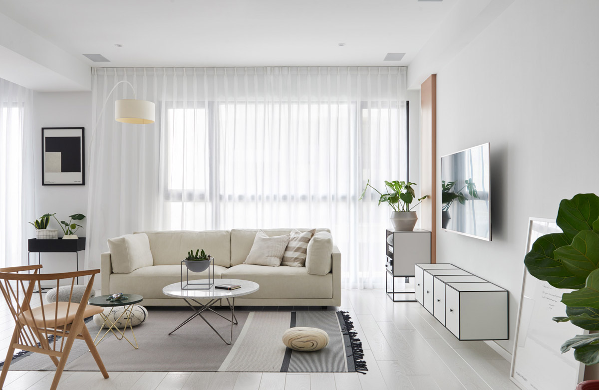 Cách thiết kế căn hộ chung cư 60m2 – 2 phòng ngủ đẹp và tiện nghi