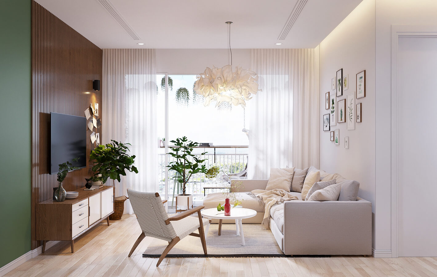 30 Mẫu thiết kế nội thất cho căn hộ chung cư 70m2 đẹp 2023