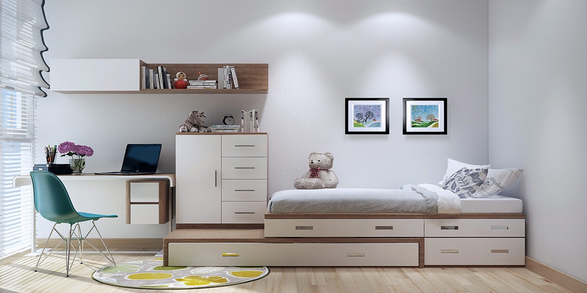 Hướng dẫn cách thiết kế trang trí phòng ngủ dài hẹp giúp