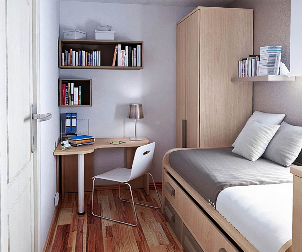 Top 12 Mẫu thiết kế phòng ngủ nhỏ 2m2 đẹp đơn giản