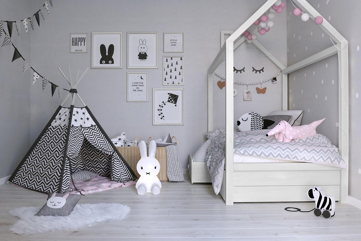 20+ mẫu thiết kế nội thất phòng ngủ bé gái cực xinh