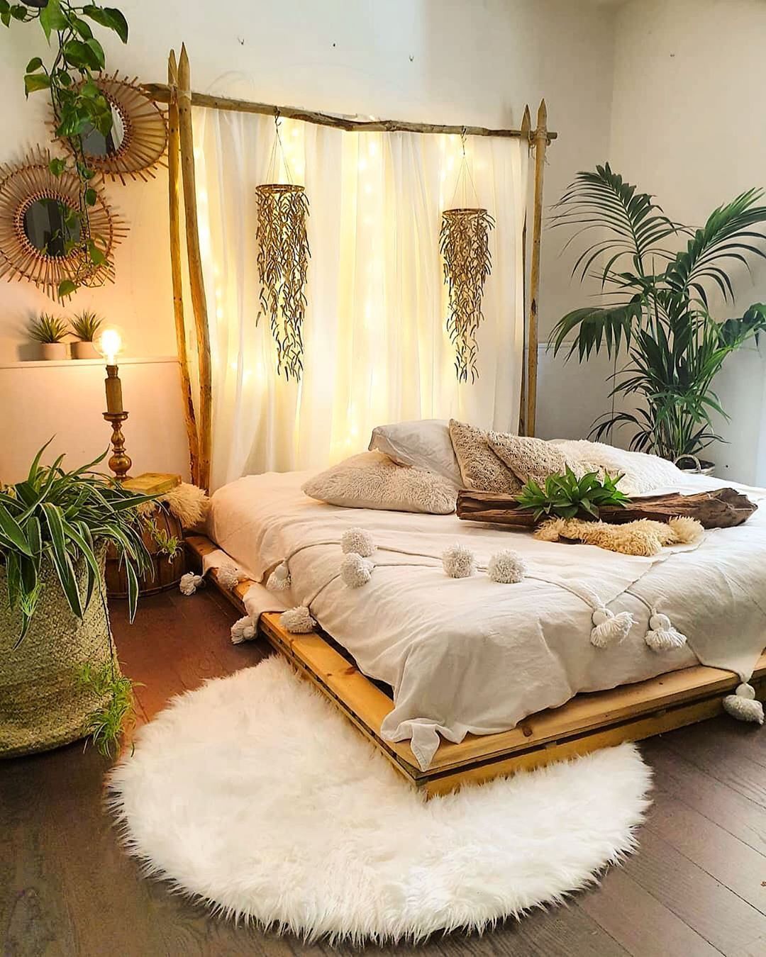 20+ Trang trí phòng ngủ bằng gỗ pallet độc đáo, phong cách